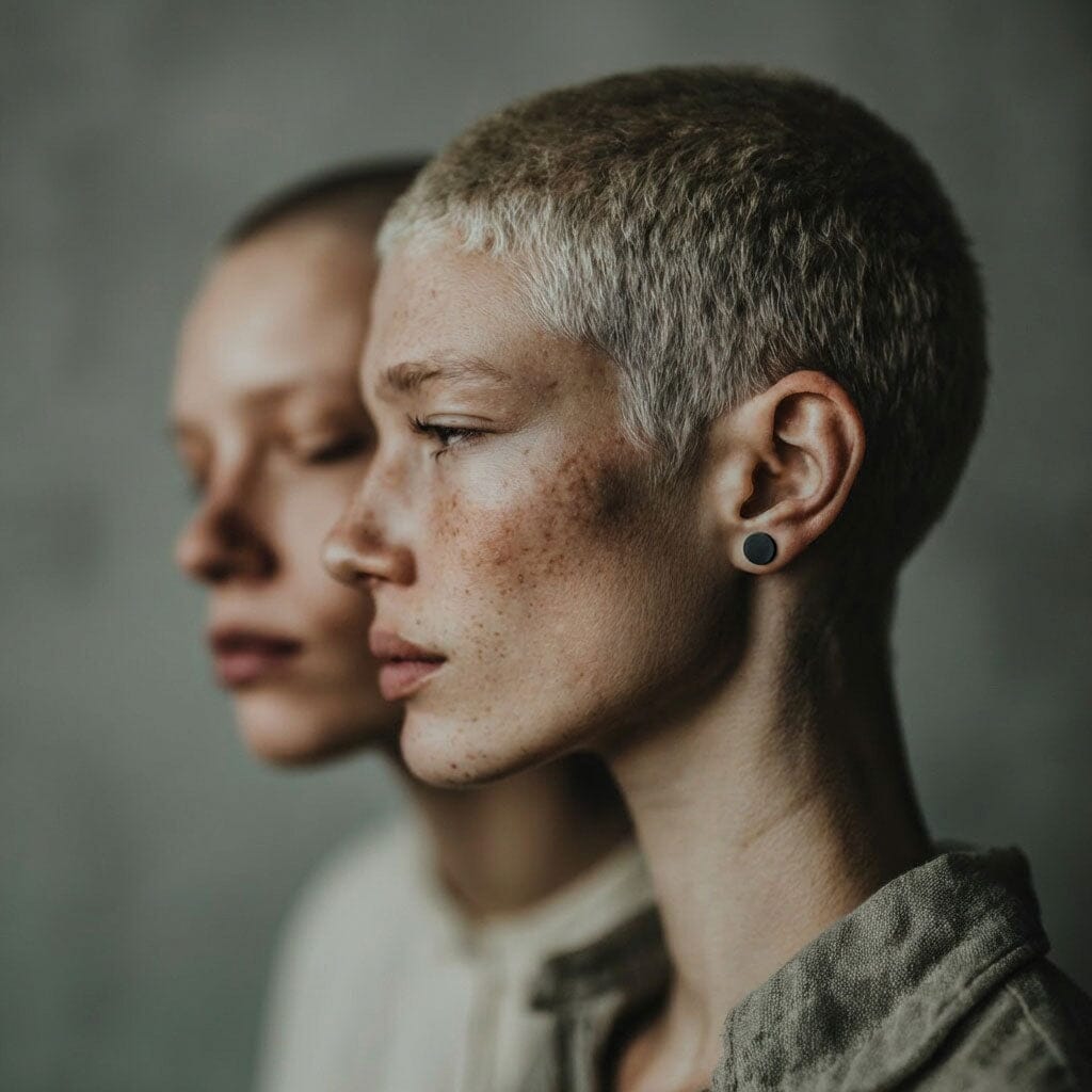 10mm Flat silver earrings / UNISEX / עגילי הרחבה קטנים - יוניסקס - studio oh design