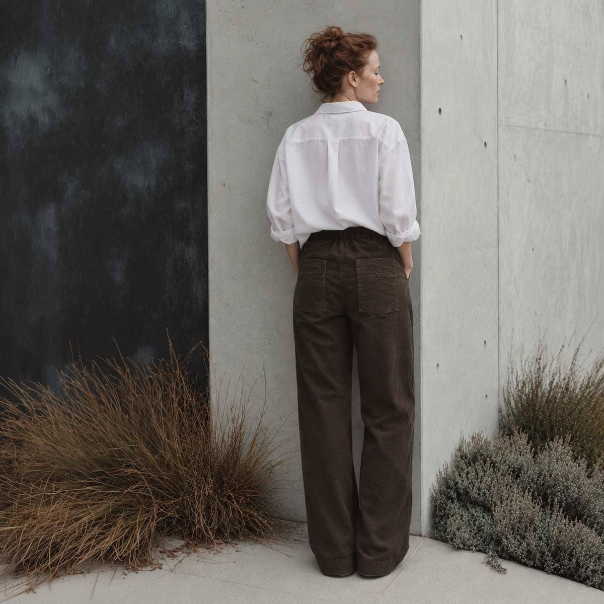 corduroy shine PANTS / מכנסי שיין קורדורוי בשני צבעים - studio oh design
