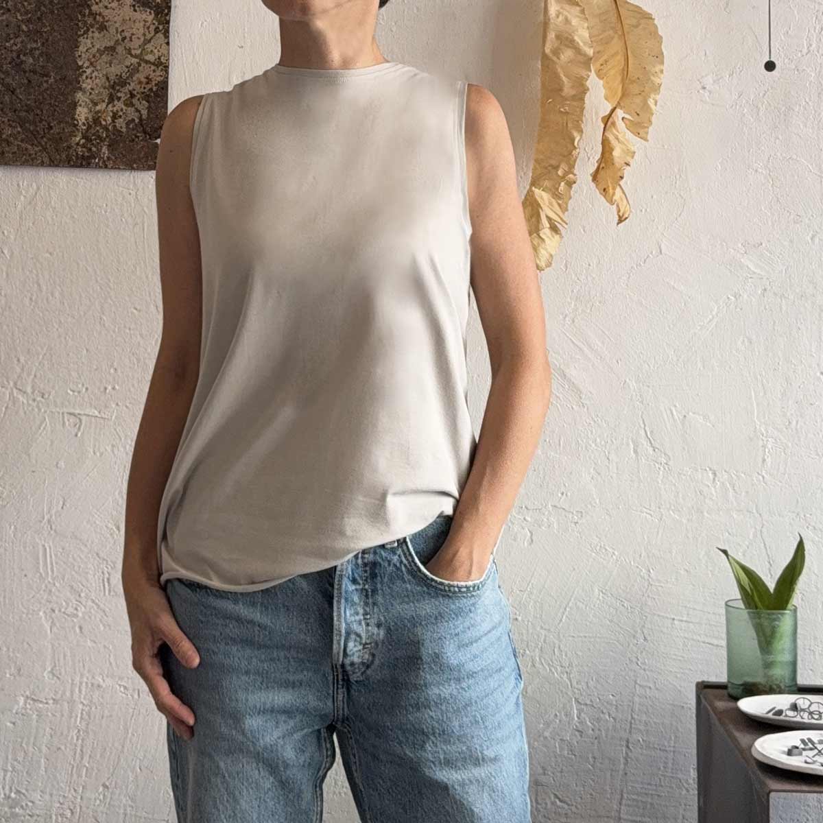 mocha Anna top / חולצת אנה מוקה בהיר - studio oh design