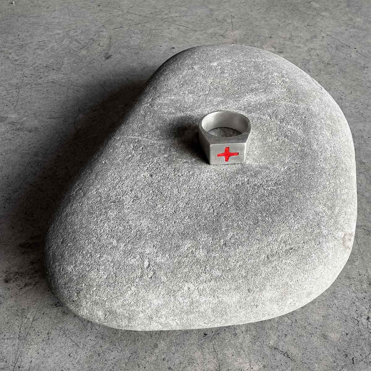 silver plus ring / טבעת פלוס כסף - studio oh design