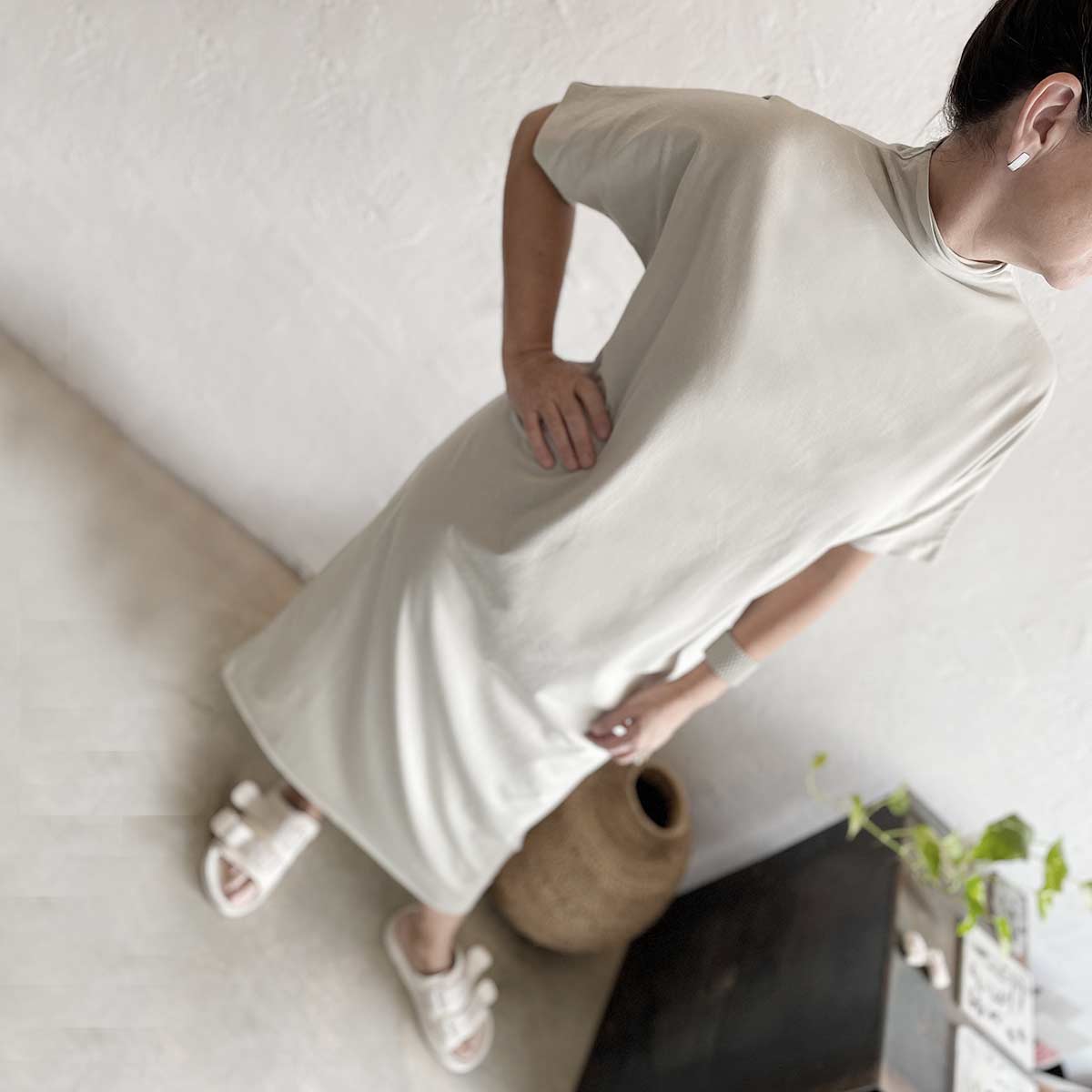 stone poly dress / שמלת פולי אבן - studio oh design