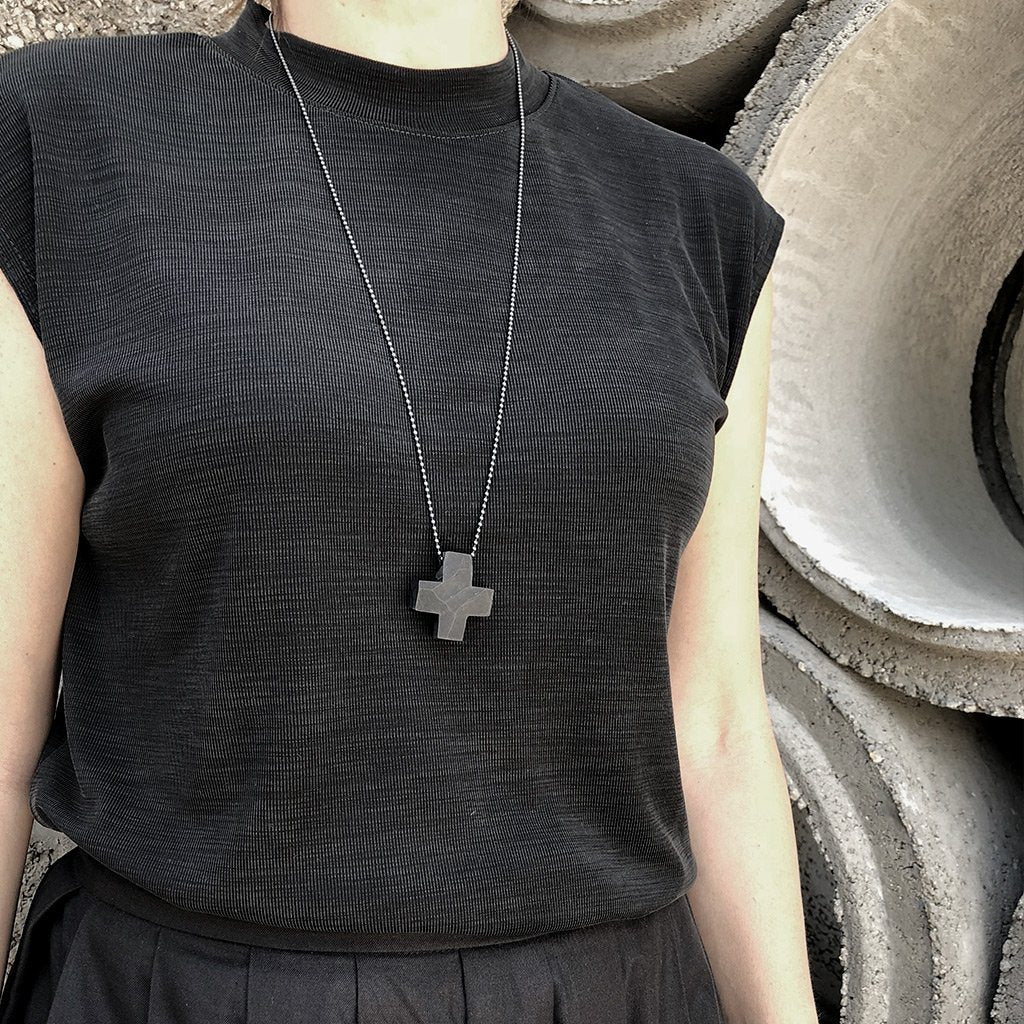 Plus necklace - unisex / שרשרת פלוס - studio oh design
