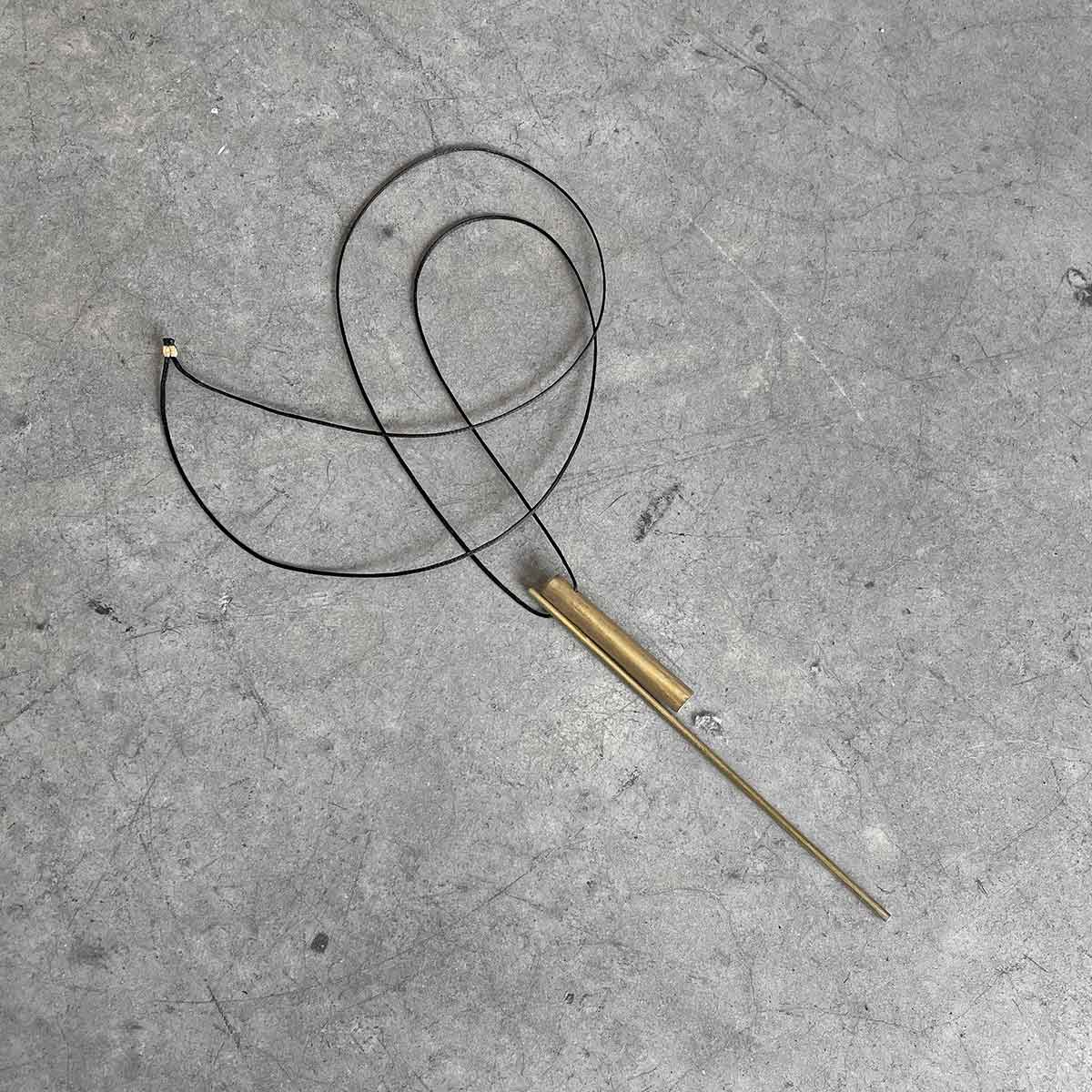 2 cylinder necklace / שרשרת גלילים - studio oh design