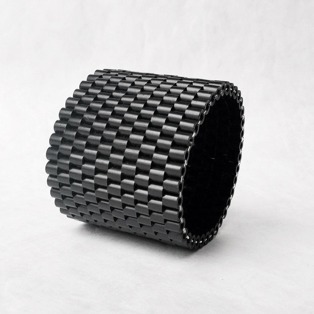 Woven cuff bracelet - צמיד חרוזים ארוג - studio oh design