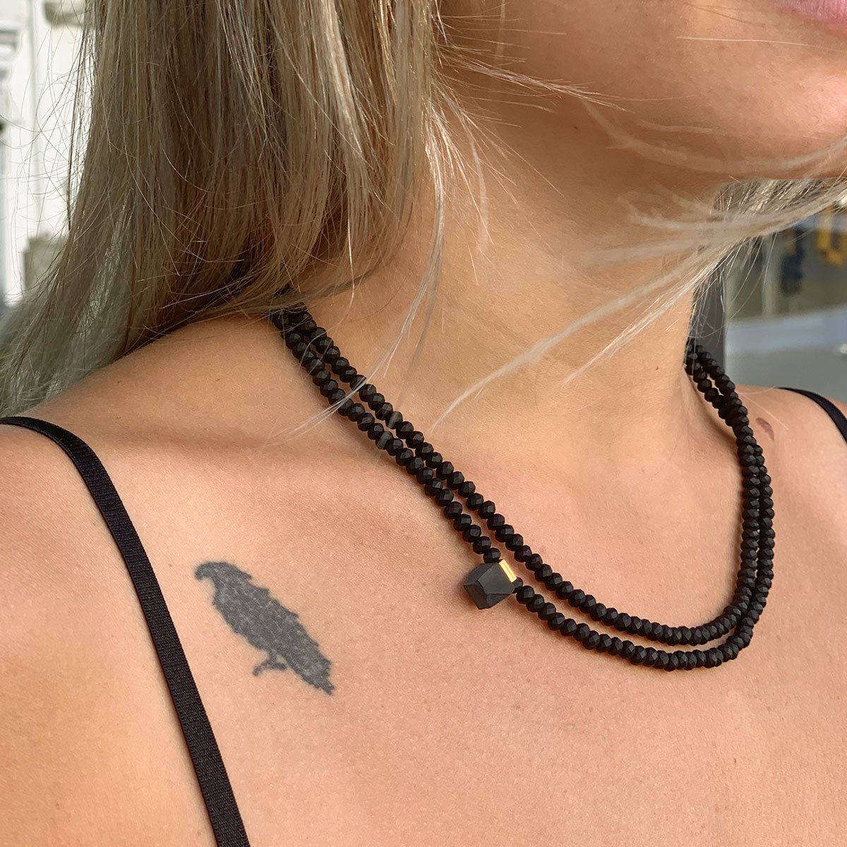 small crystal beads necklace / שרשרת קריסטלים קטנים - studio oh design