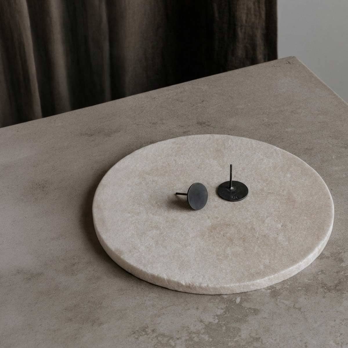 15mm Flat silver earrings / UNISEX / עגילי הרחבה גדולים - יוניסקס - studio oh design