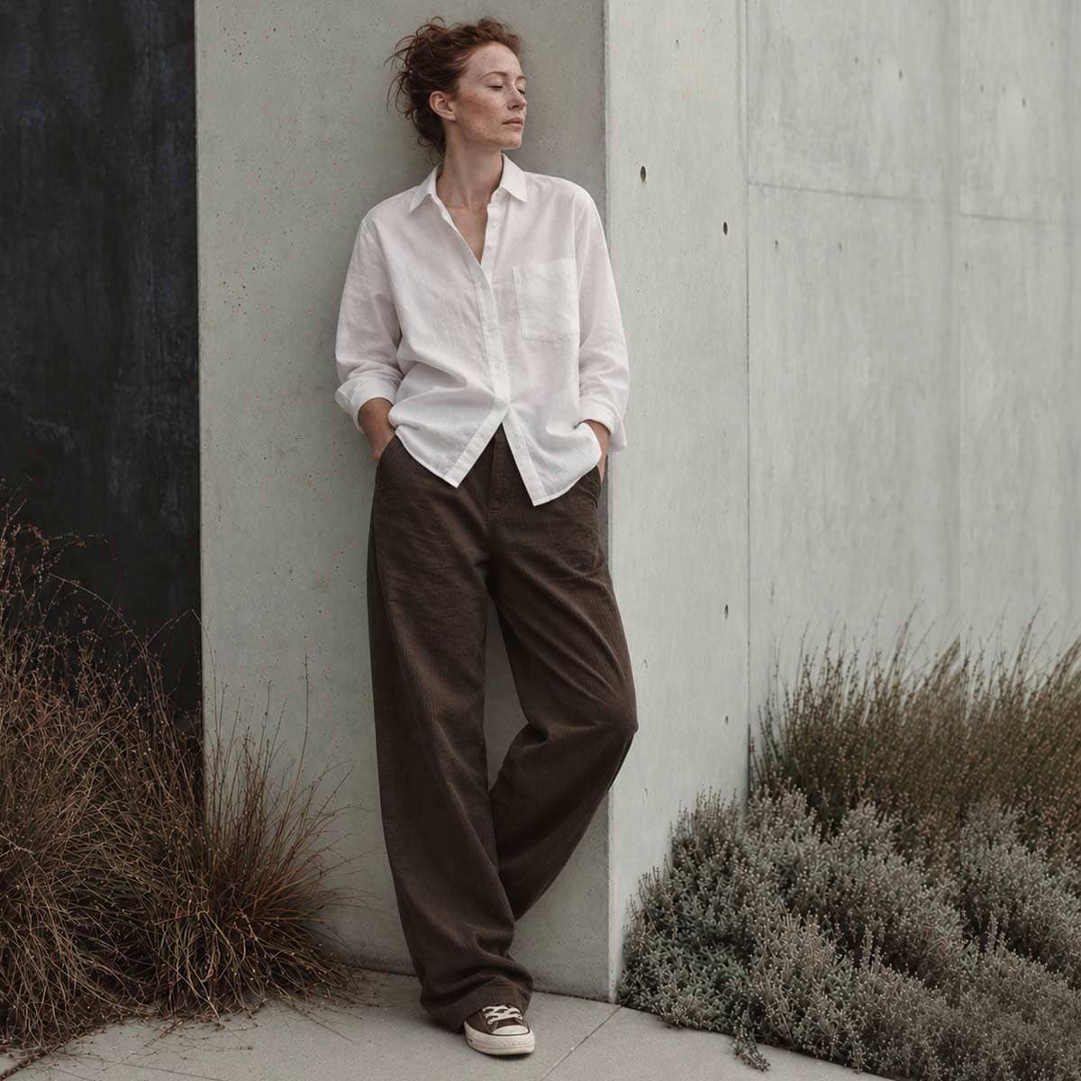 corduroy shine PANTS / מכנסי שיין קורדורוי בשני צבעים - studio oh design