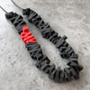 red and black long Hectic necklace /  שרשרת הקטיק ארוכה אדום שחור - studio oh design