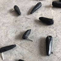 polymer spike earrings / עגילי ספייק קצר מפולימר - studio oh design
