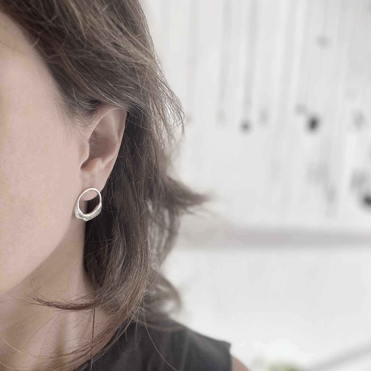 JADE earrings /  עגילי ג'ייד - studio oh design