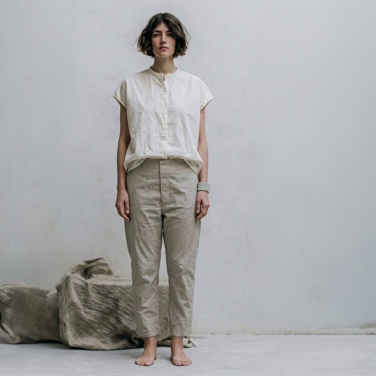 stone Japanese top /  חולצה יפנית אבן