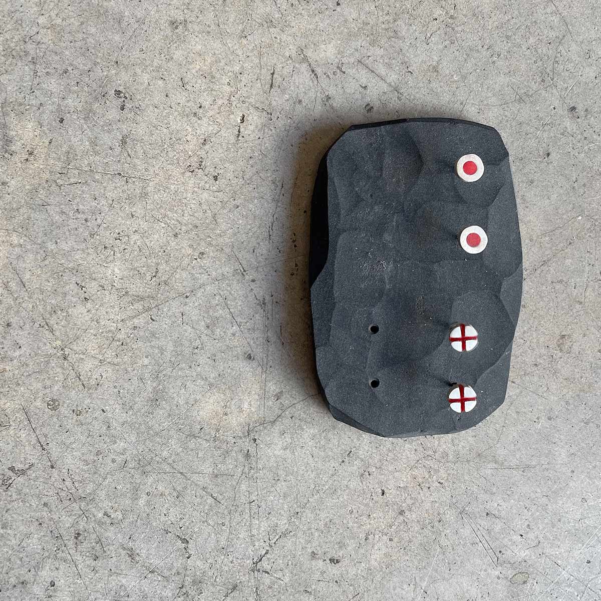 Disc circle earrings / עגילי דיסק עיגול - studio oh design