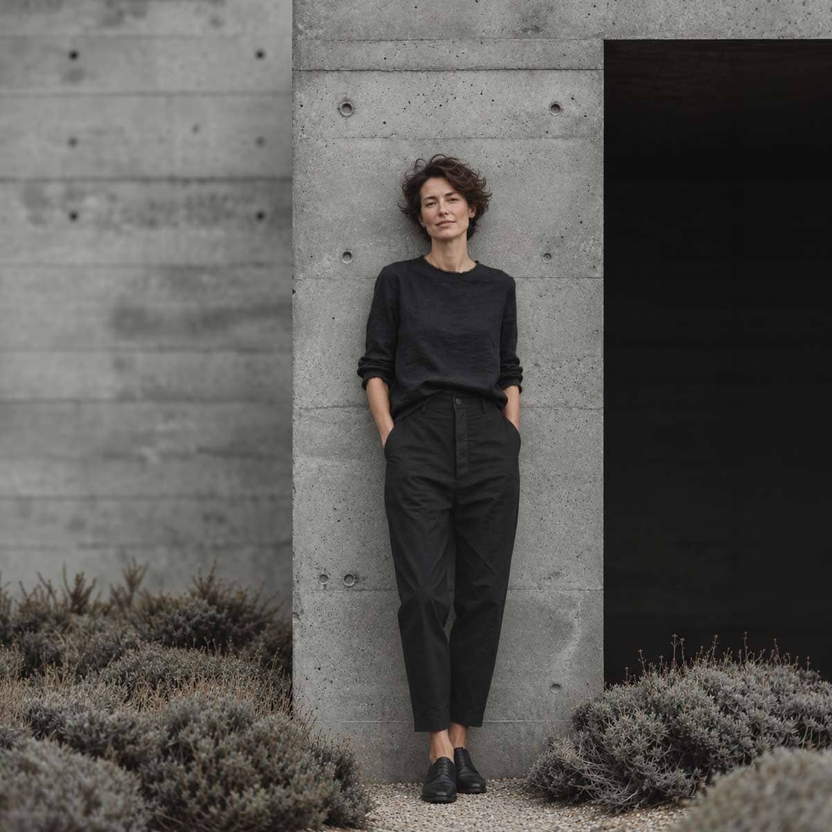 black shine Buttons PANTS /  מכנסי שיין כפתורים שחור
