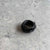 black coil ring / טבעת סליל שחורה - studio oh design