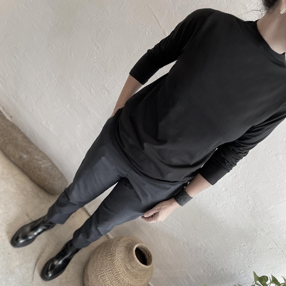 black daria top /  חולצת דריה שחורה - studio oh design
