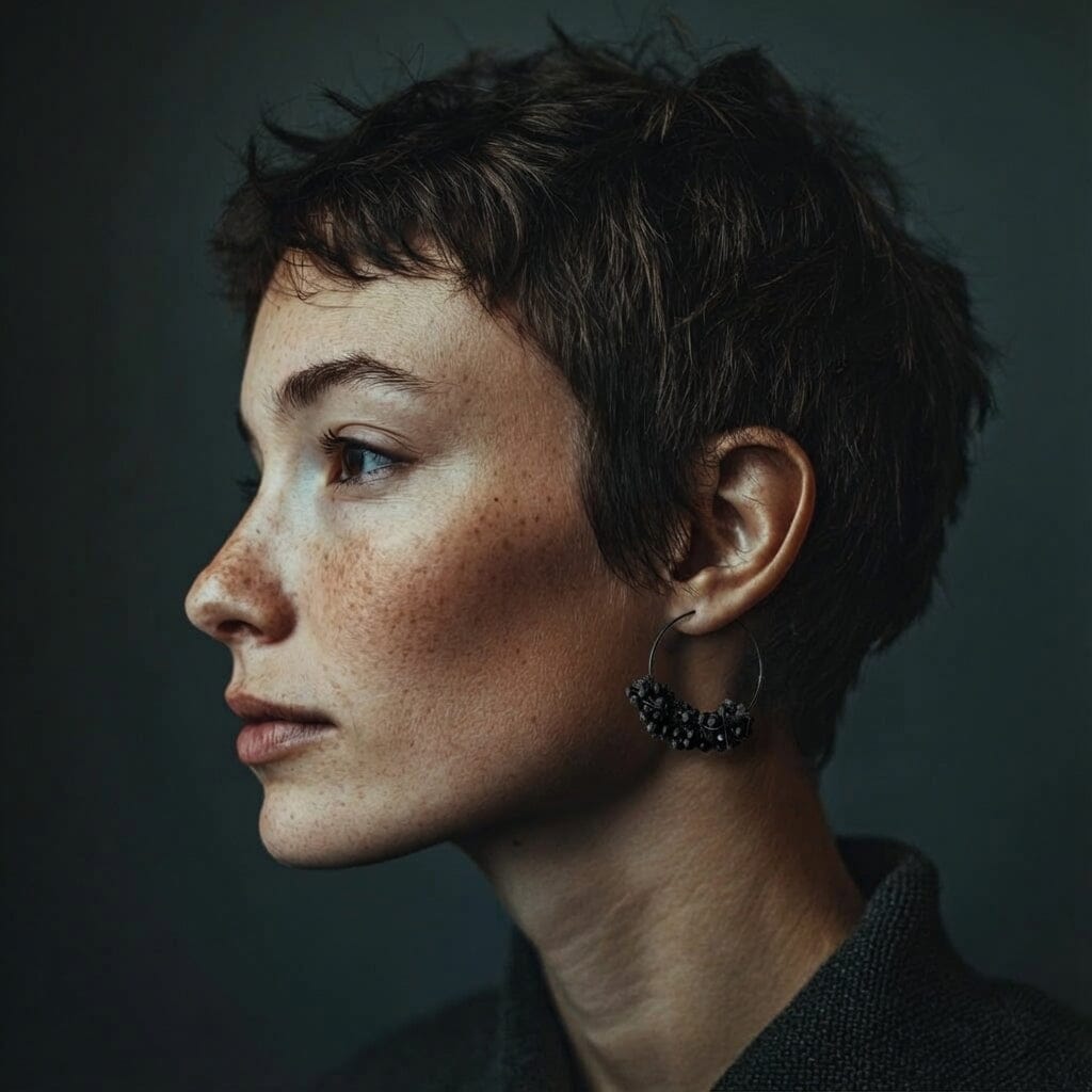 Black nevo earrings / עגילי נבו שחורים