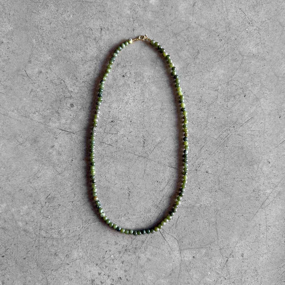 jade necklace / שרשרת חרוזי ג'ייד - studio oh design
