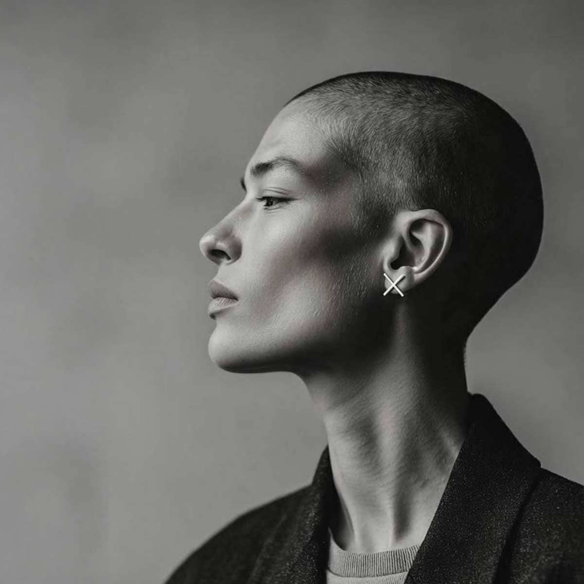 large X earrings / עגילי איקס גדול - studio oh design