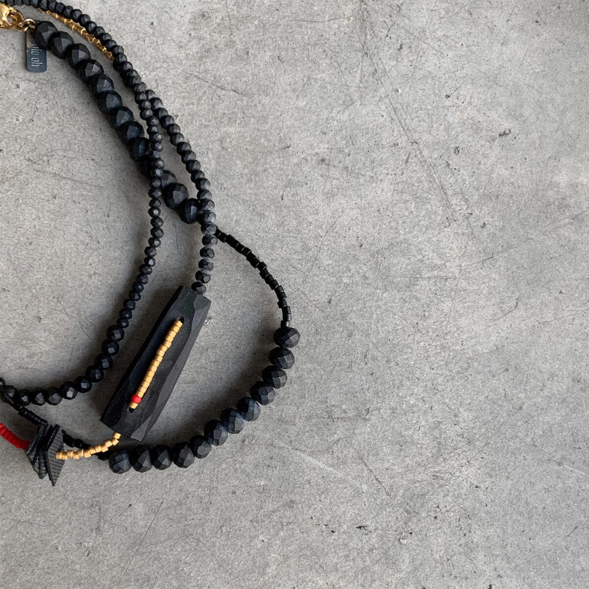 one of a kind BOHO necklace / שרשרת בוהו אורך ביניים - studio oh design