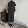 black poly dress  /  שמלת פולי שחורה - studio oh design