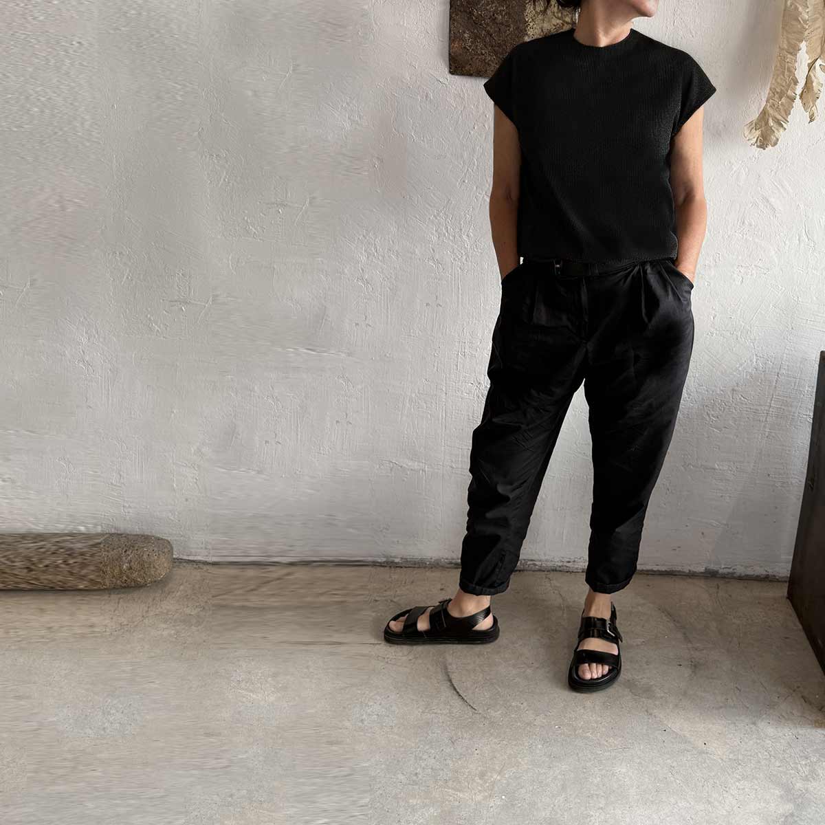 black shila top OS / OS חולצת שילה שחורה - studio oh design