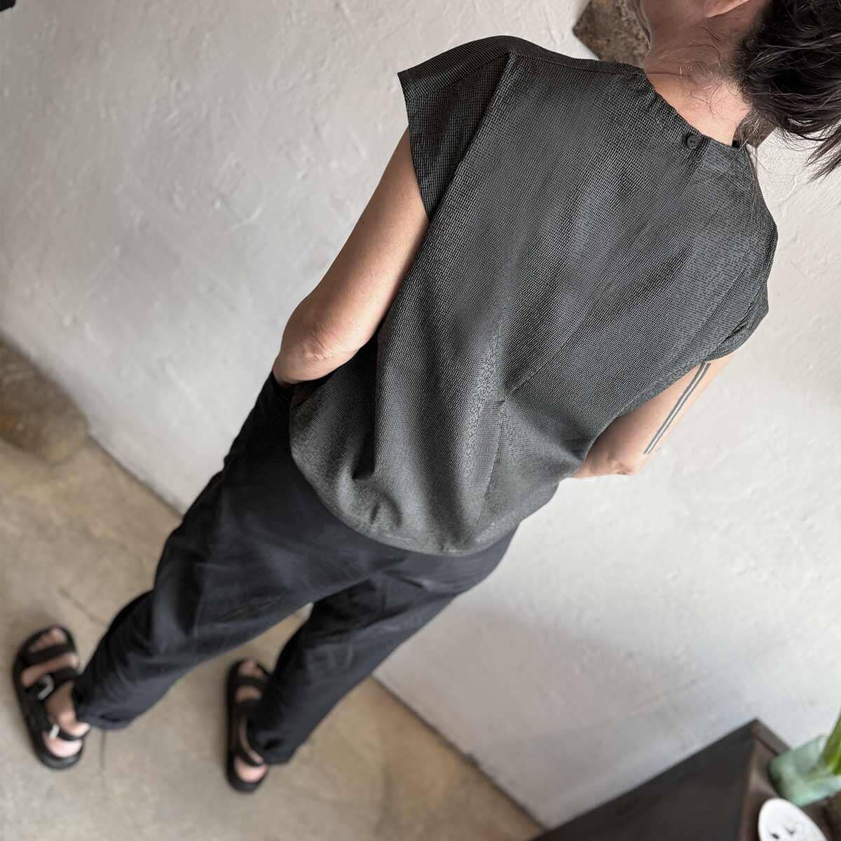 PLAID shila top OS /  OS  חולצת שילה פיקסל