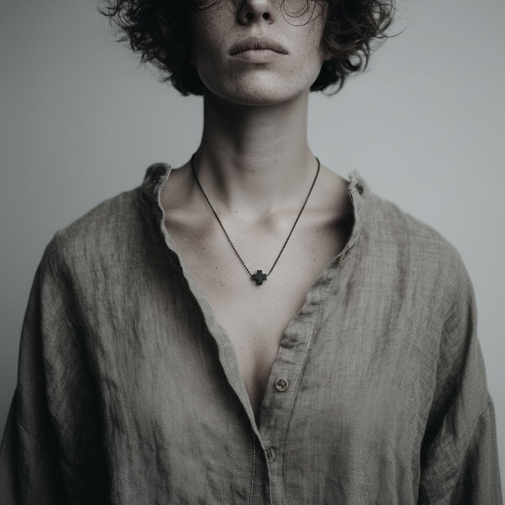 Tiny Plus necklace / שרשרת פלוס קטן - studio oh design