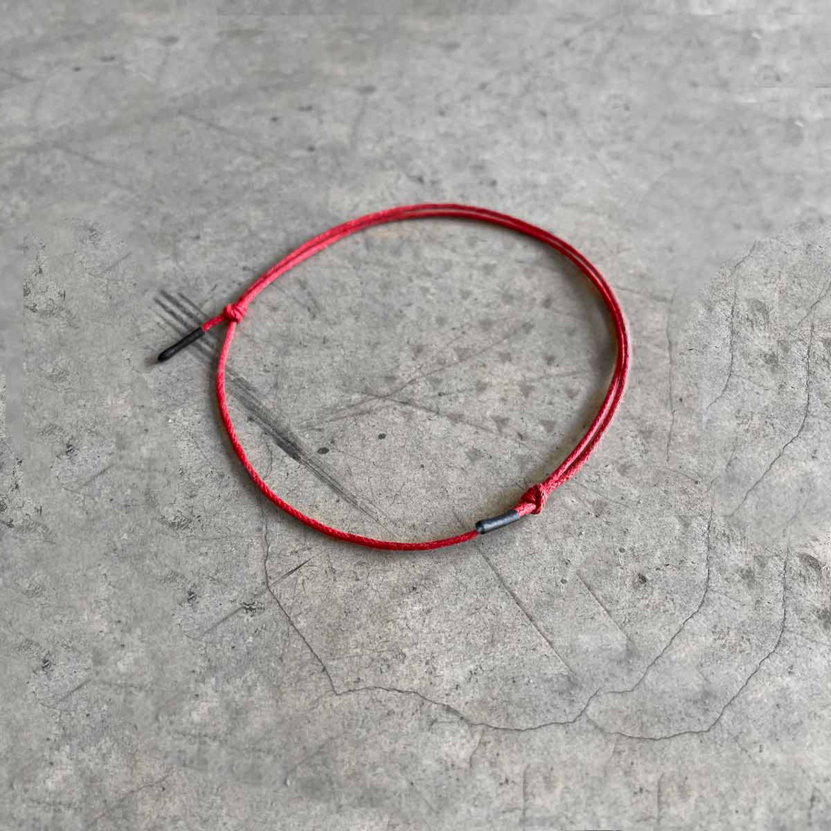 Red leg bracelet / צמיד לרגל - studio oh design