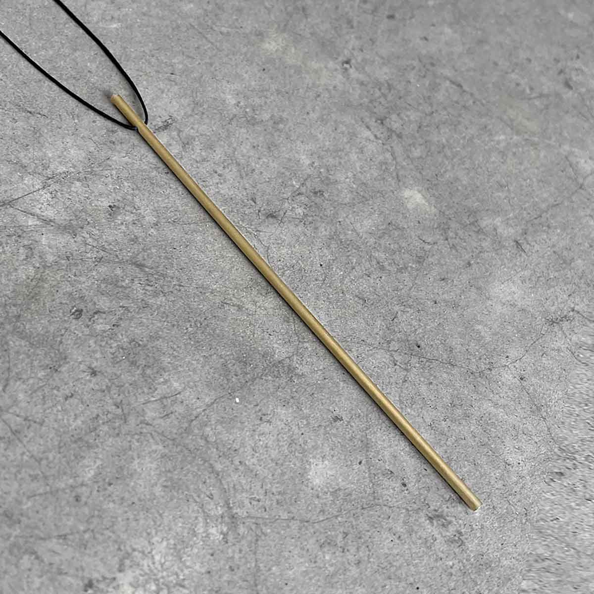 Narrow cylinder necklace / שרשרת גליל צר - studio oh design