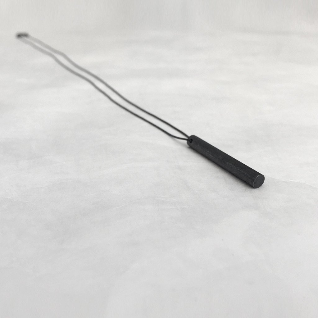 30mm Silver Cylinder necklace - unisex / שרשרת גליל קצר - יוניסקס - studio oh design