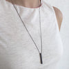 30mm Silver Cylinder necklace - unisex / שרשרת גליל קצר - יוניסקס - studio oh design
