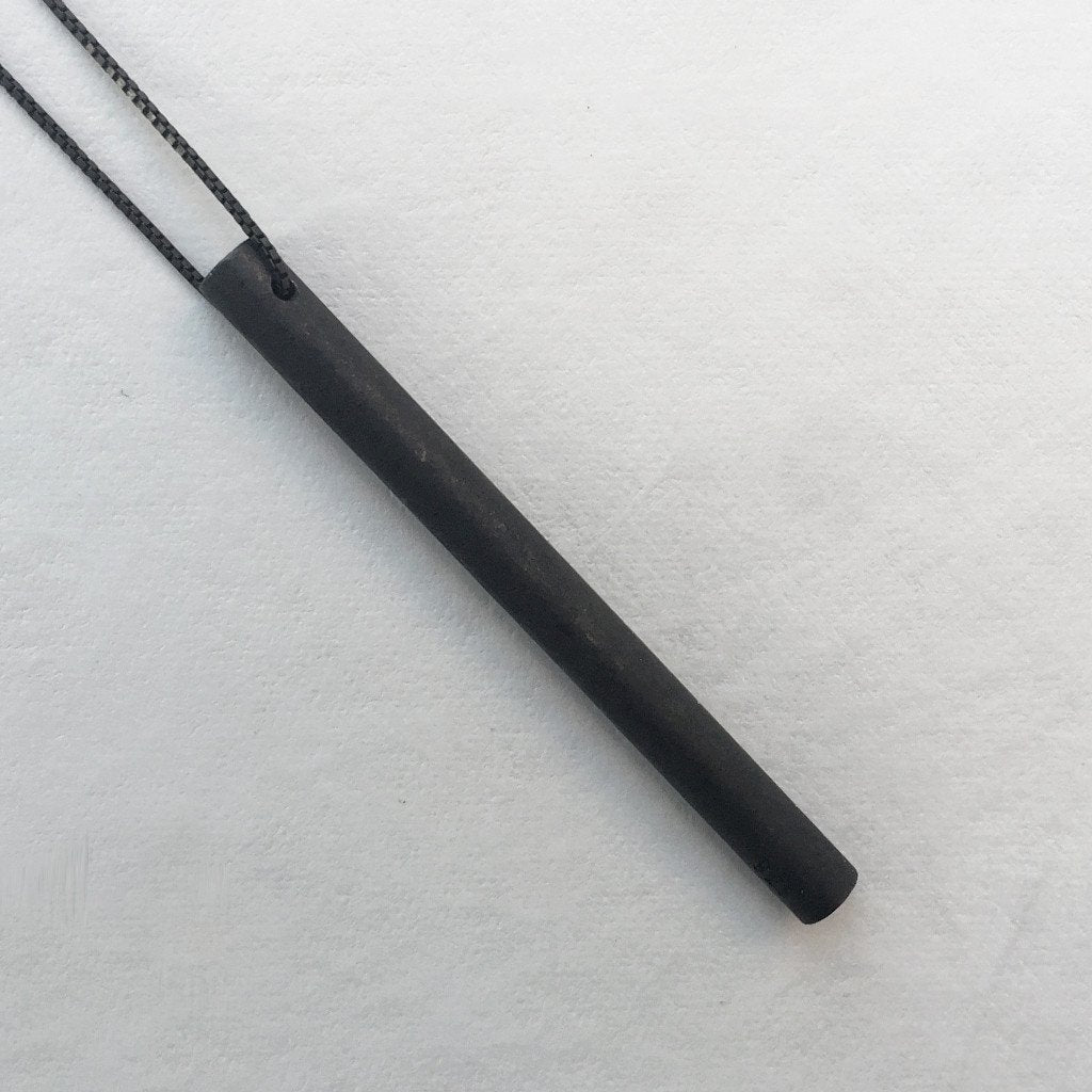 45mm Silver Cylinder necklace - unisex / שרשרת גליל ארוך - יוניסקס - studio oh design