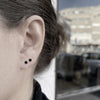 3 mm round Goldfield earrings / עגילי עיגול  3 מ"מ גולדפילד - studio oh design