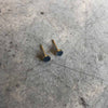 3 mm round Goldfield earrings / עגילי עיגול  3 מ"מ גולדפילד - studio oh design