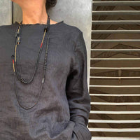 One of a kind Long BOHO necklace / שרשרת בוהו ארוכה - studio oh design
