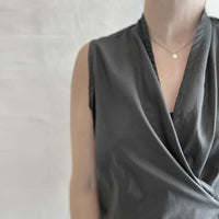 black wrap top / חולצת מעטפת שחורה - studio oh design