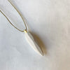 bright cone Necklace / שרשרת חרוט לבנה - studio oh design