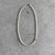 short Transparent crystal necklace with red thread / שרשרת קריסטלים בהירה בשילוב חוט אדום - studio oh design