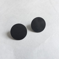 עגילי עיגול שטוח 15 מ"מ / יוניסקס - studio oh design