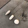 bright DOK Necklace / שרשרת דיסקון לבנה - studio oh design