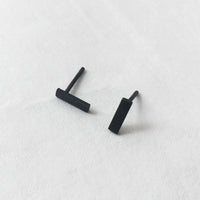 Geometric Line earrings / unisex / עגילי פס קטן - studio oh design