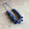 blue hectic necklace / שרשרת הקטיק קצרה כחולה - studio oh design