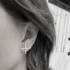 large X earrings / עגילי איקס גדול - studio oh design