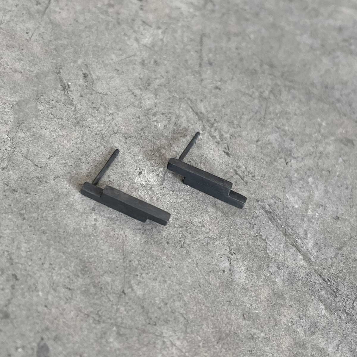 Double stripe earrings / עגילי פס פס - studio oh design