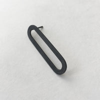 עגיל 0 גדול בודד - studio oh design