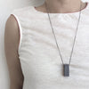 Polymer rectangle Necklace - unisex / שרשרת מלבן - studio oh design