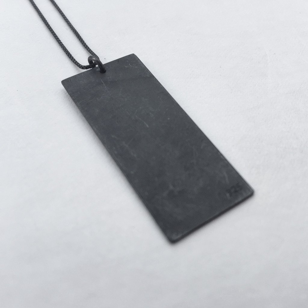 Silver Dog Tag Necklace - unisex / שרשרת דיסקית - studio oh design