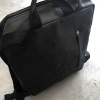 large vegan bag - black / תיק גב שחור  טבעוני - studio oh design