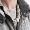 Beaded necklace / שרשרת חרוזי פולימר מלאה - studio oh design