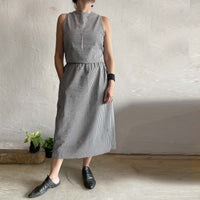 Lenny Black and white plaid top  /  חולצת לני משובצת שחור-לבן - studio oh design